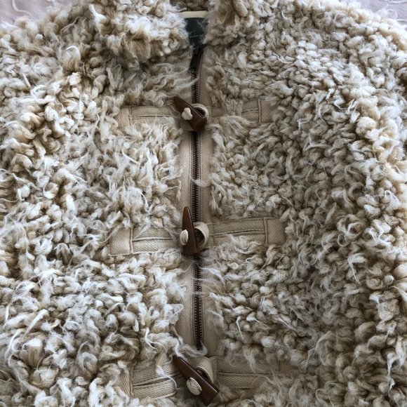 NWT Anthropologie Brenna Faux Fur Sherpa Jacket - Picture 3 of 9